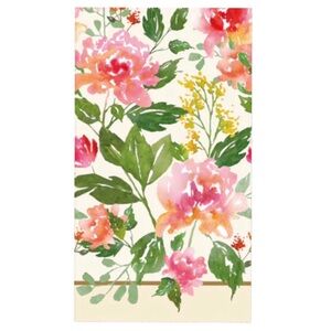 BlueInk Studios Bohemian Blossoms Guest Towel Napkins 40 ct